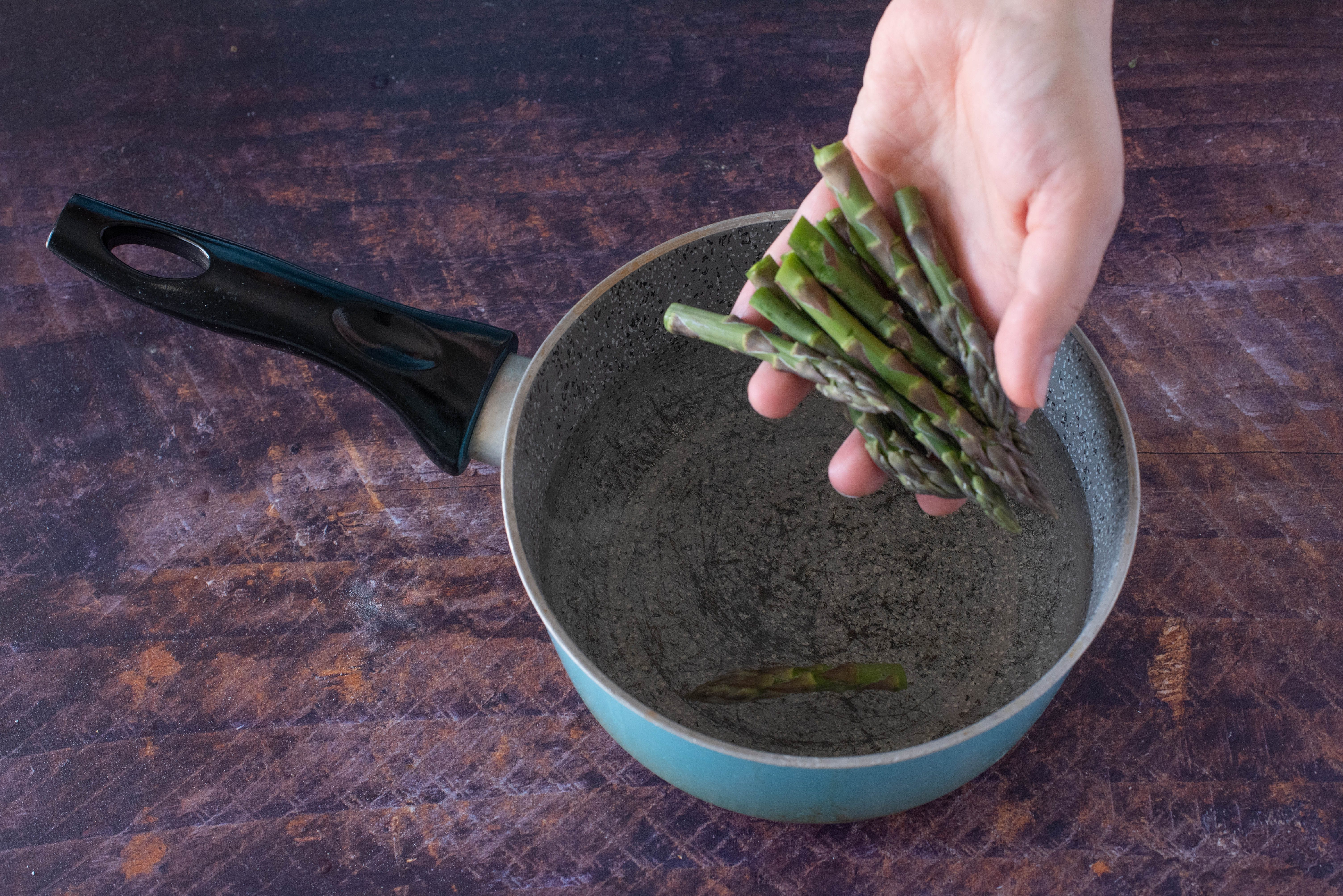 Risotto gamberi, asparagi e zafferano