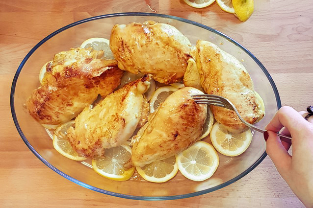 pollo al limone pirofila
