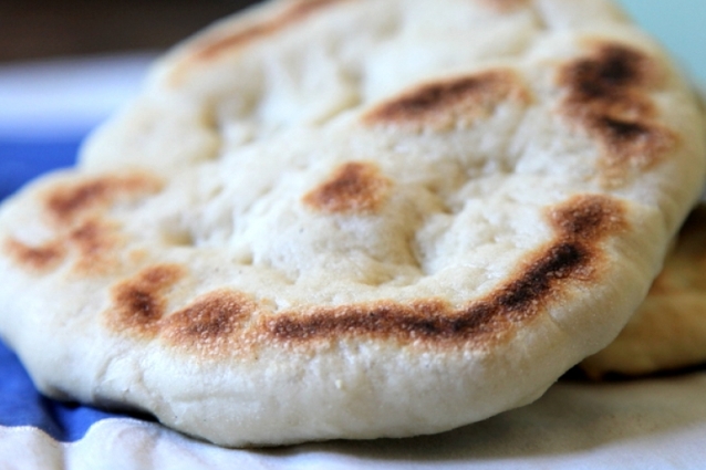 La pita greca pronta da gustare