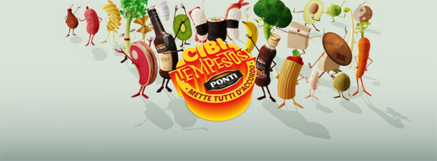 Cover della campagna di Ponti #cibitempostosi.