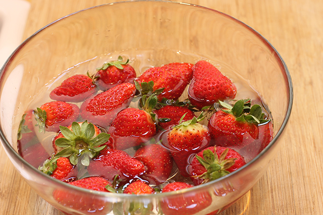 fragole a lavare