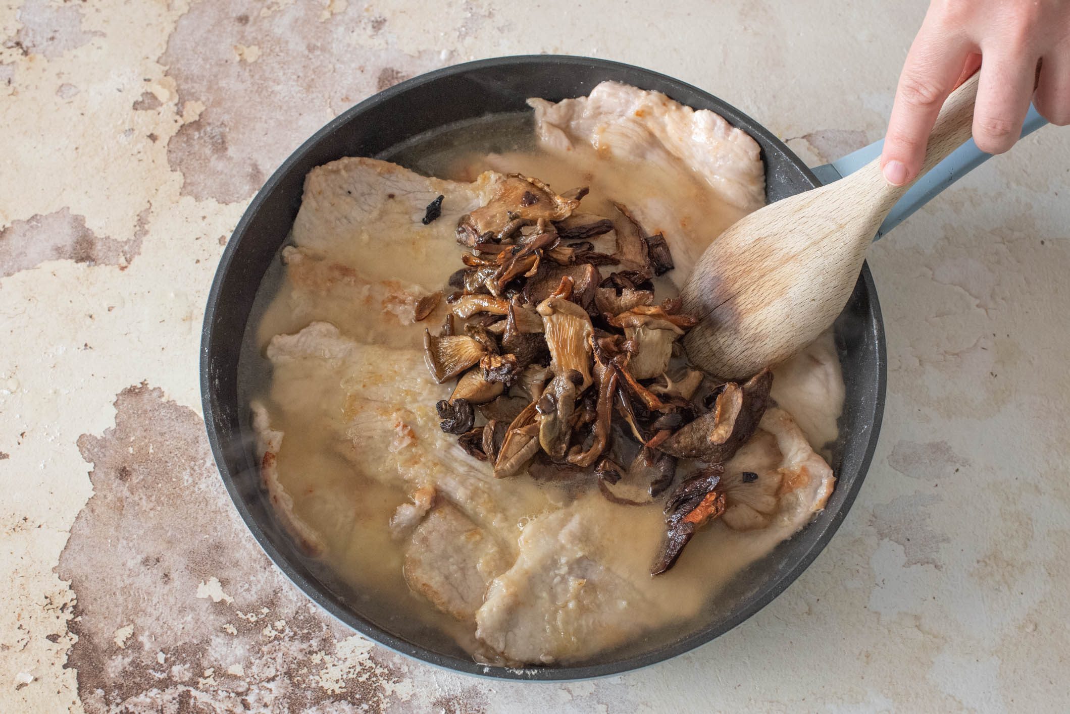 scaloppine ai funghi