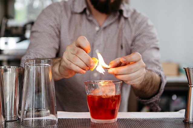 Drink con base di Molinari.