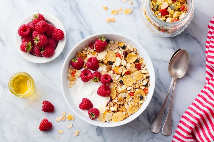 la colazione equilibrata con i cereali