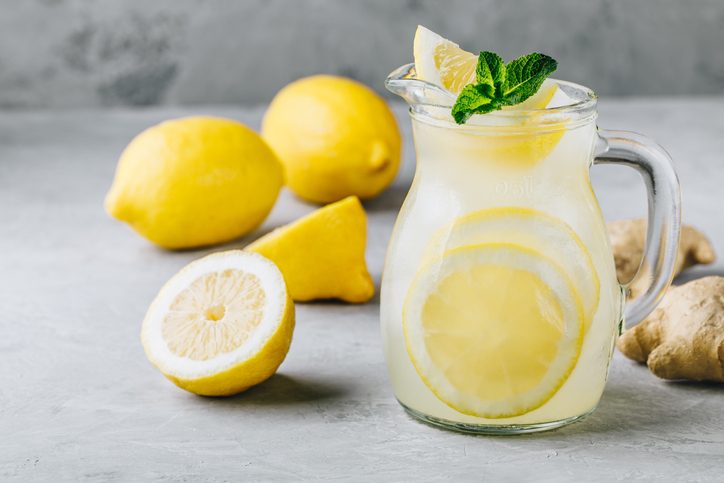 usi del bicarbonato, limonata frizzante