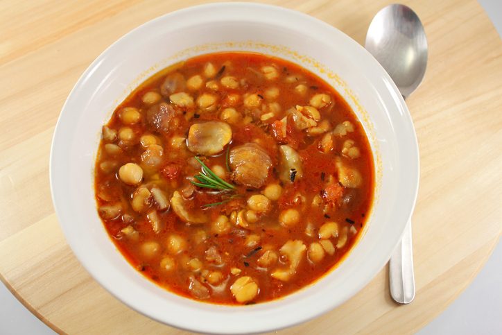 zuppa di castagne e fagioli