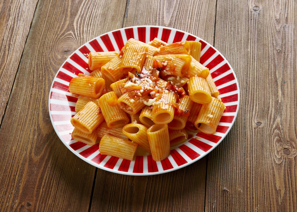 cucina romana, i piatti tipici: i rigatoni con la pajata