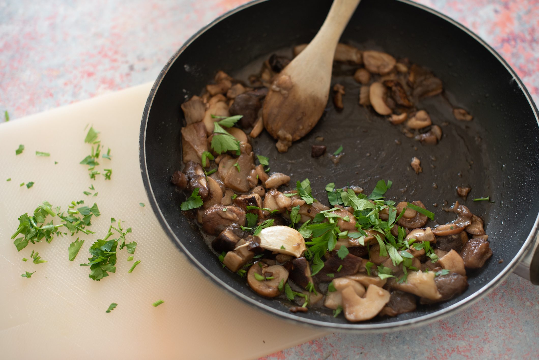 Crêpes ai funghi