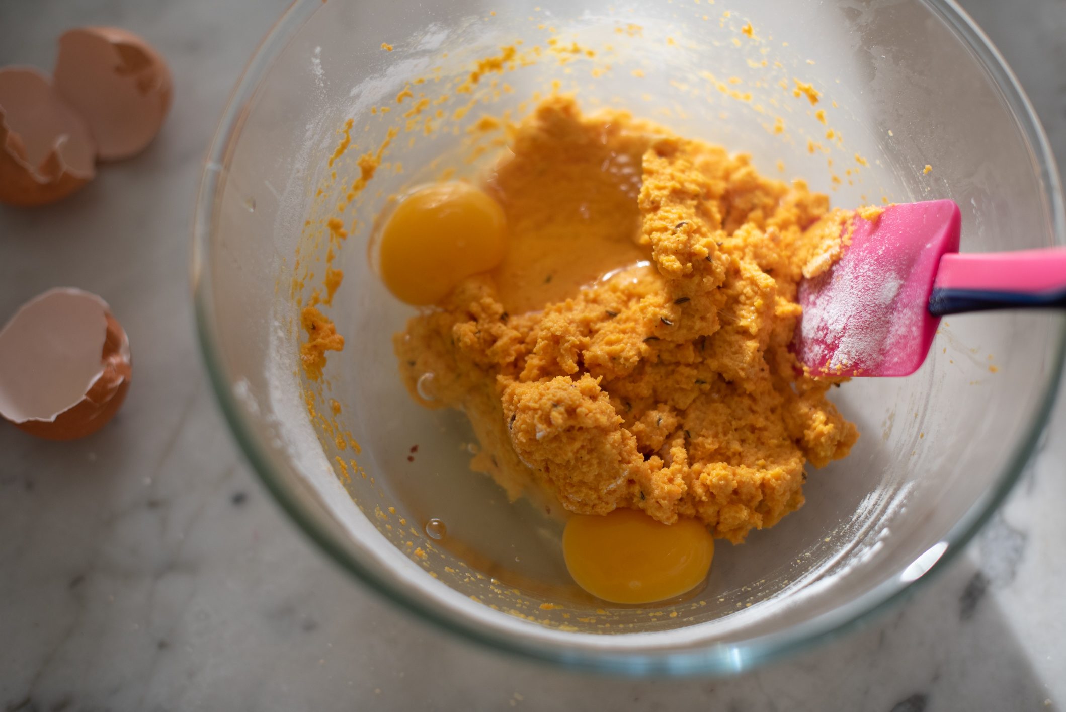 Sformato di carote con salsa al prezzemolo
