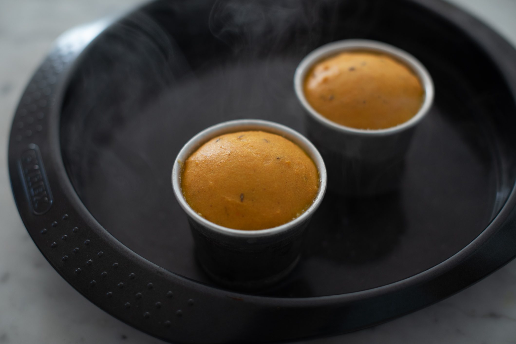 Sformato di carote con salsa al prezzemolo