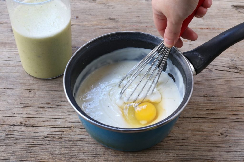 Preparazione sformato di porri
