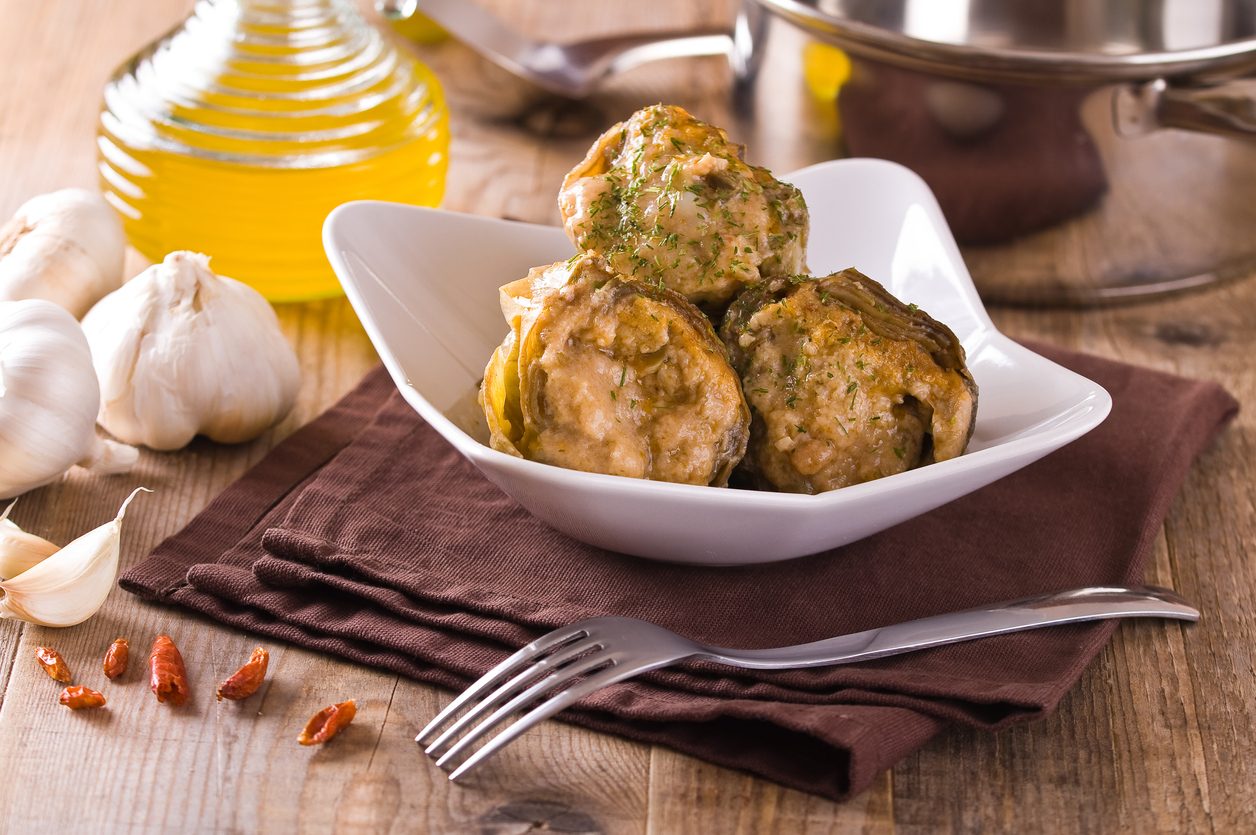 Piatti di San Giuseppe, i carciofi con il tappo