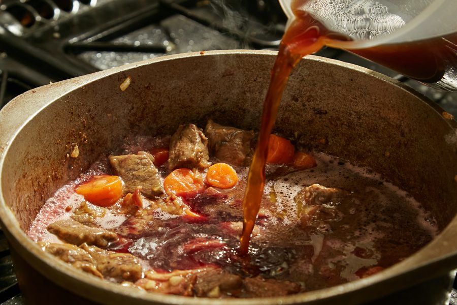 Manzo alla borgognona