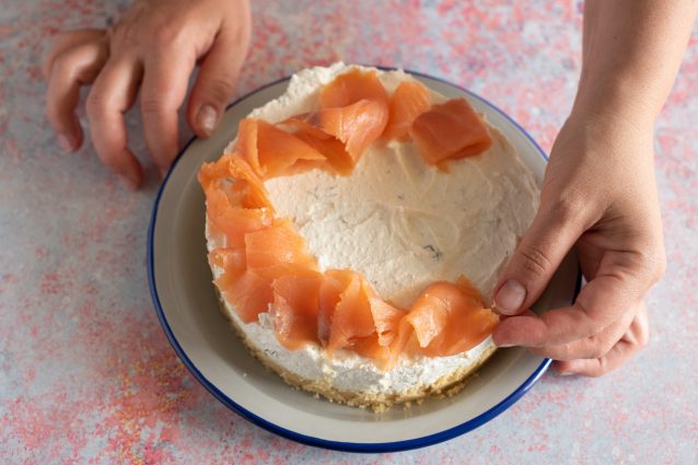 cheesecake salata al salmone
