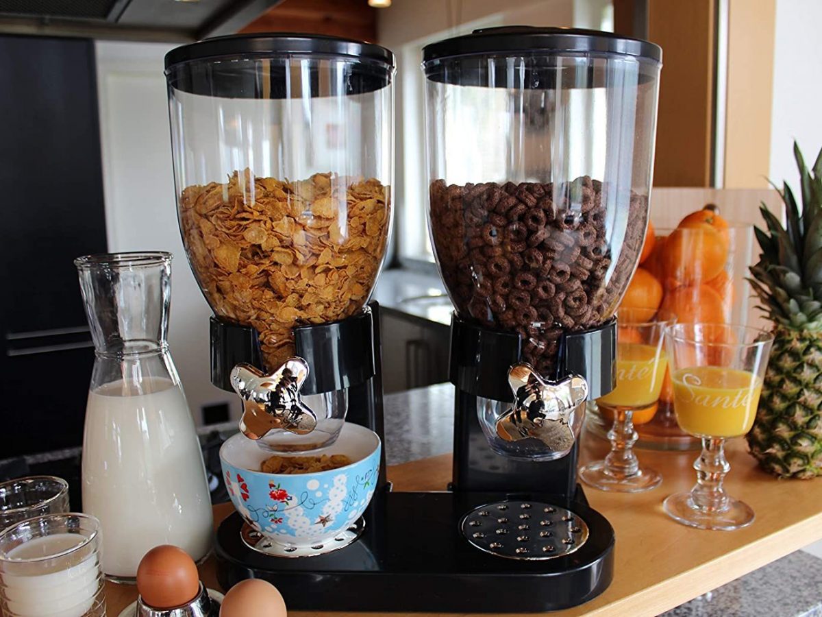 Posten Anker Distributore di cereali dispenser per cereali XL cereali volume 3,5 litri contenitore per cereali e cornflakes I cereali e cereali cereali