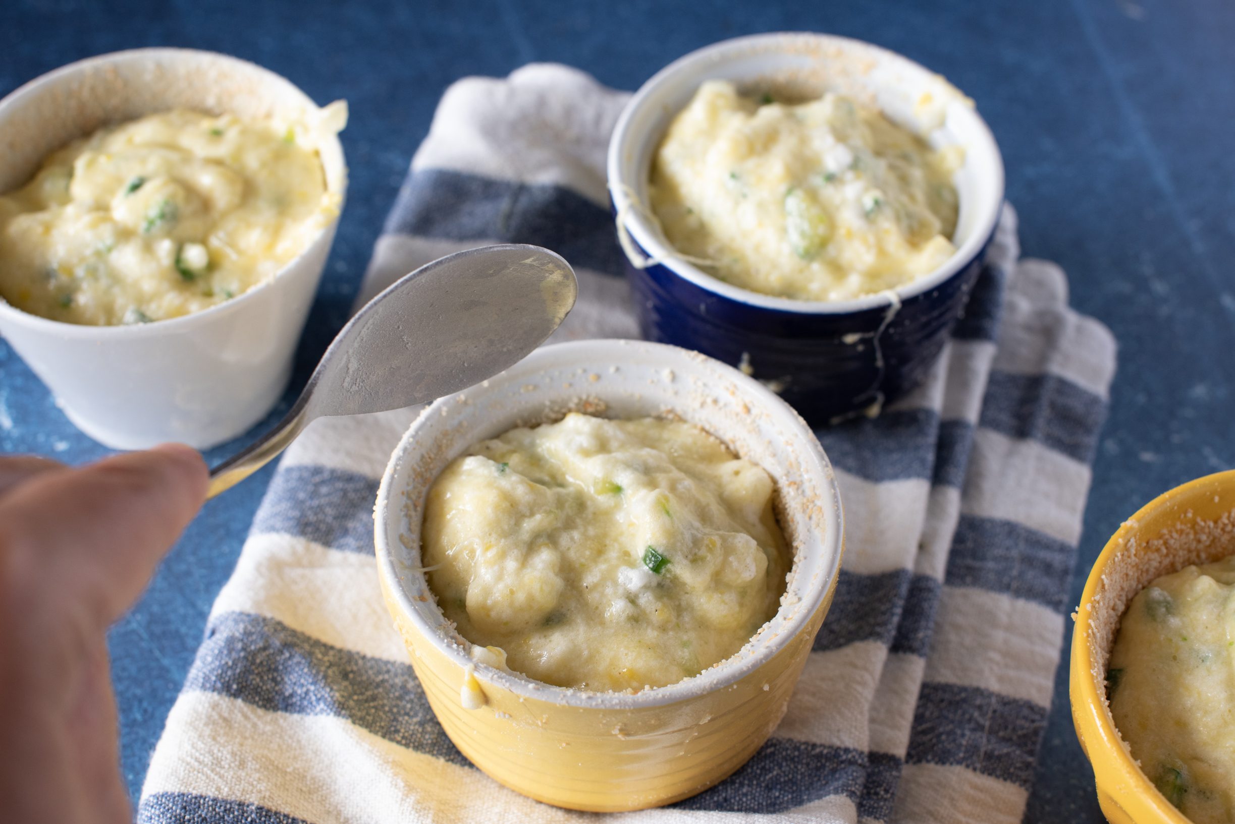 Soufflé di zucchine, cuocere i soufflé