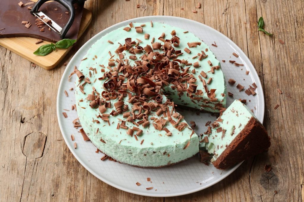 Cheesecake menta e cioccolato