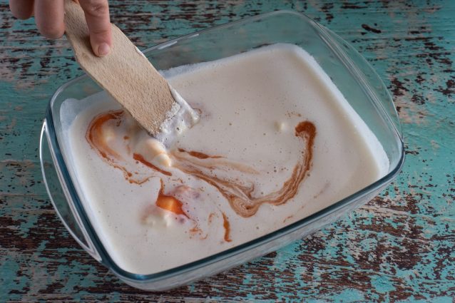 gelato pesca e mascarpone