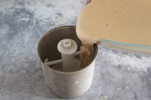 gelato pesca e mascarpone
