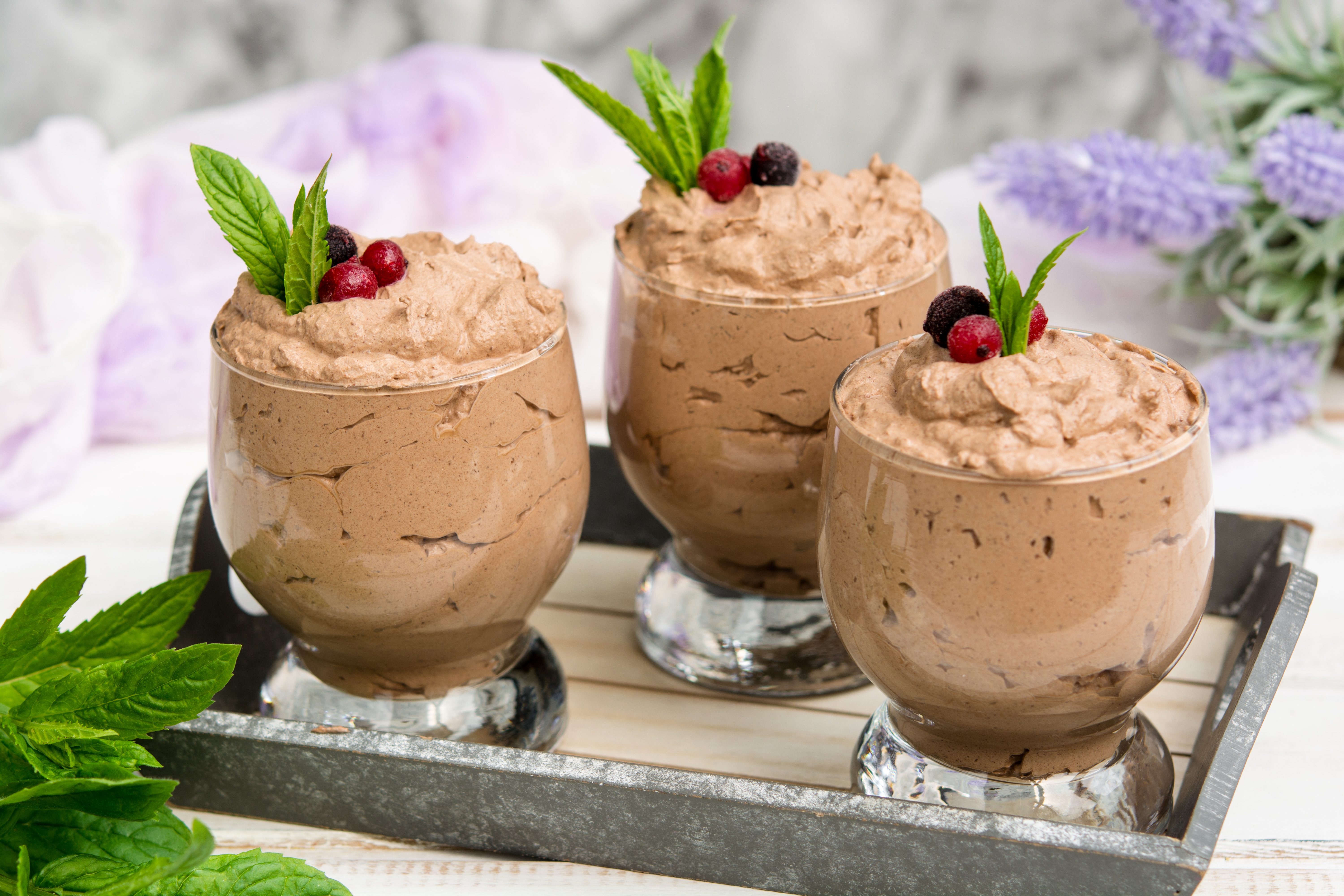 Mousse al cioccolato e caffè