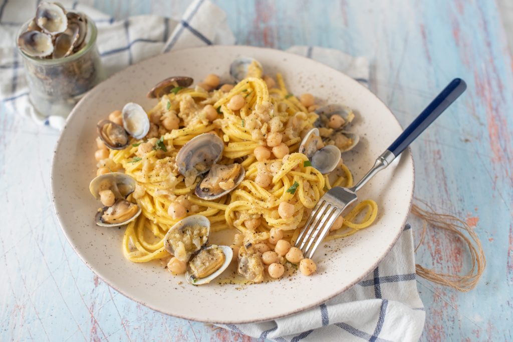 Spaghetti vongole e ceci