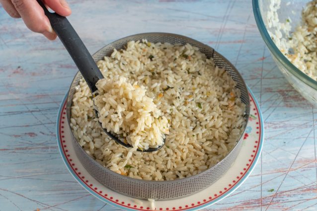 riso con tartare di verdure