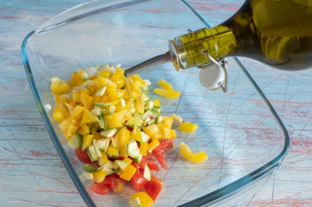 riso con tartare di verdure