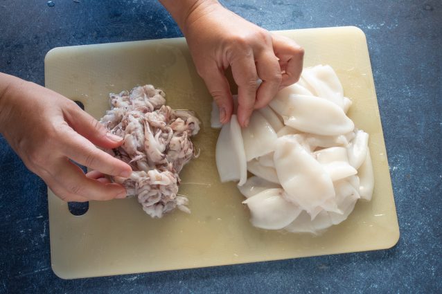 spiedini di calamari