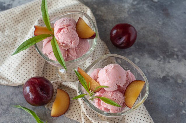 gelato yogurt e susine