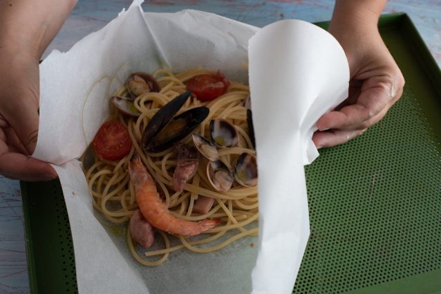 spaghetti al cartoccio