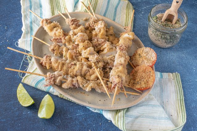 spiedini di calamari