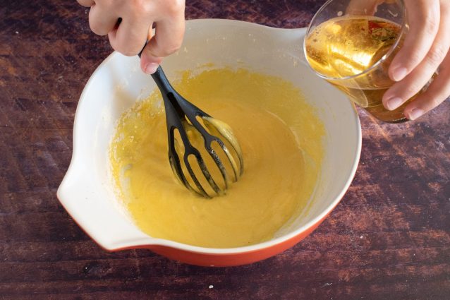 crostatine alle mandorle con crema di birra