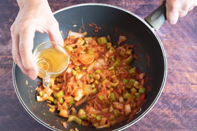 mozzarella ripiena di caponata