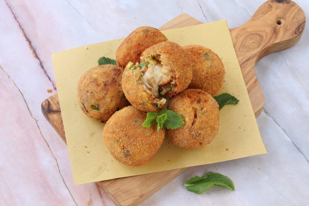 servire le polpette di zucchine