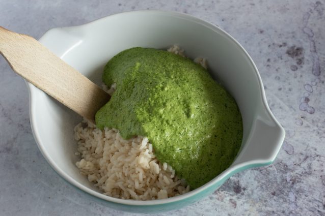 riso freddo al pesto di rucola