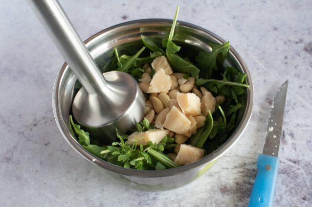 riso freddo al pesto di rucola