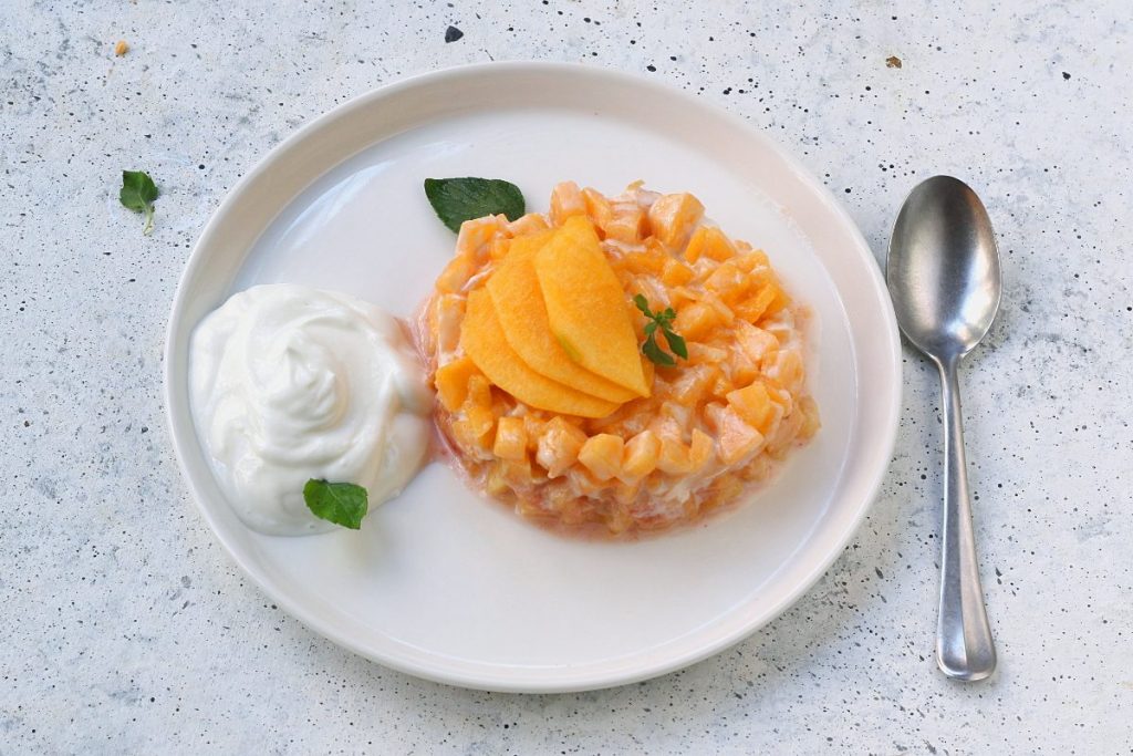 tartare di pesche