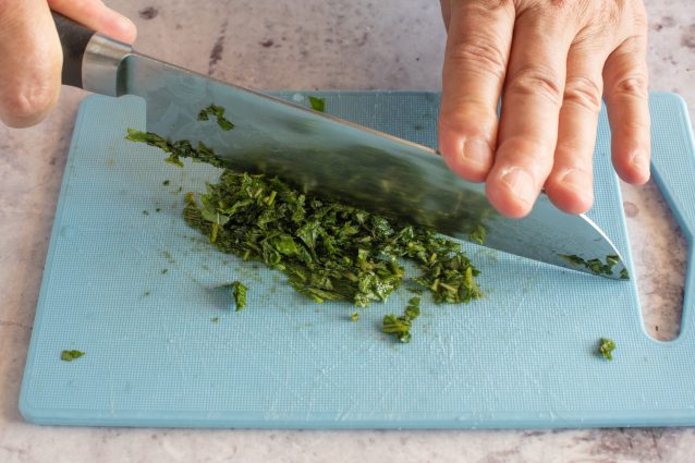 carpaccio di manzo con zucchine e menta