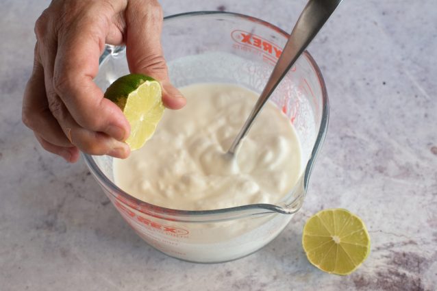 gelato yogurt e lime