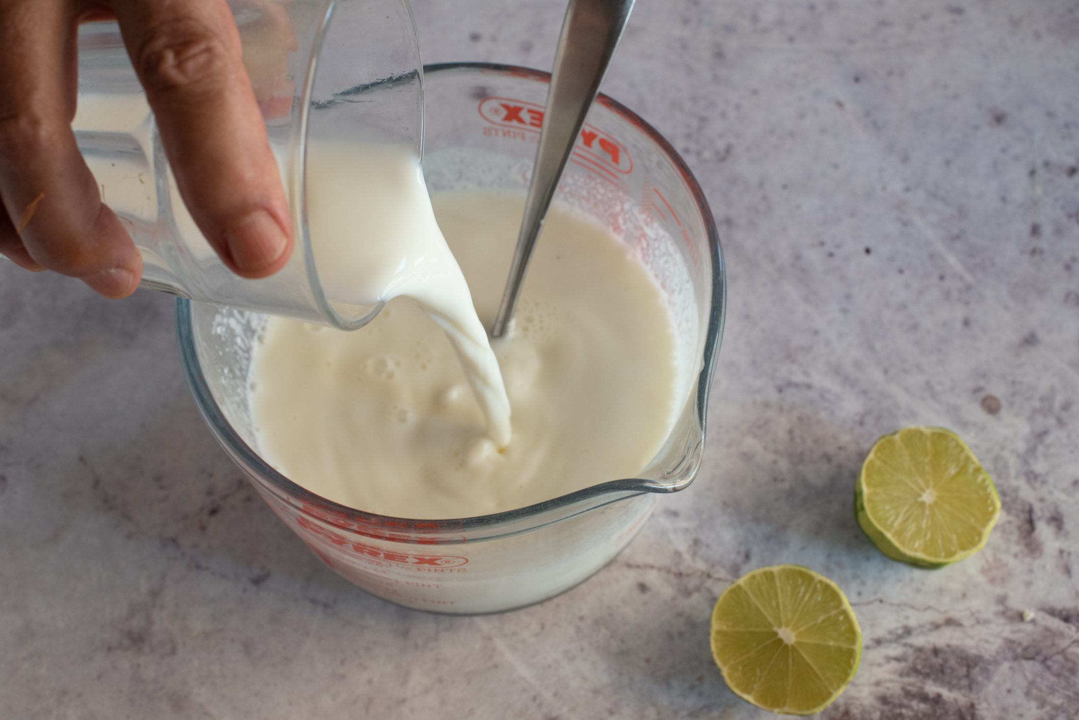 gelato yogurt e lime