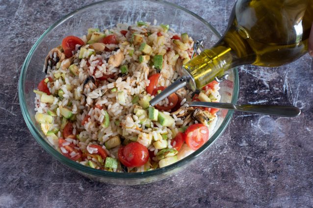 insalata di riso e cozze