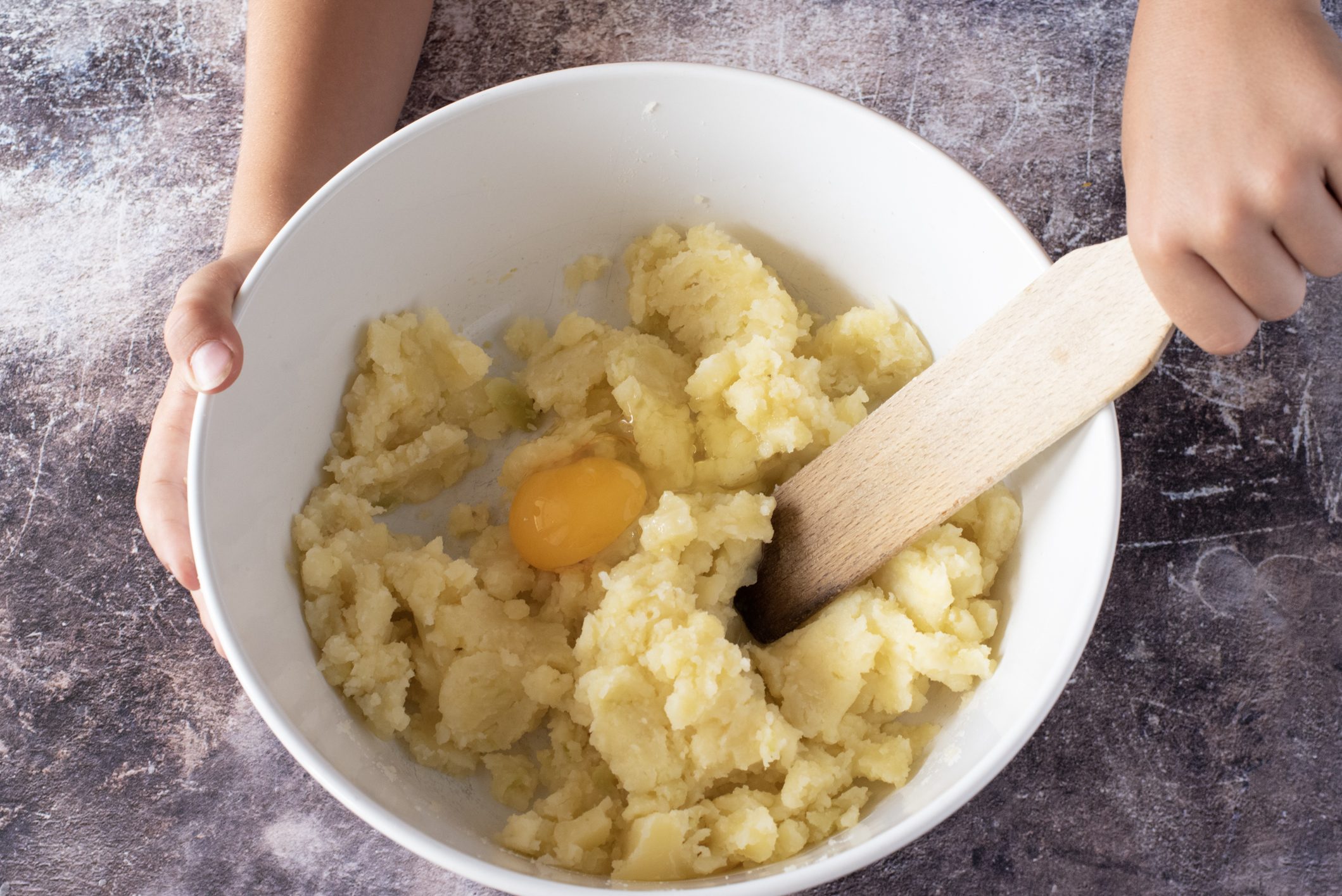 Frittelle di pecorino e patate