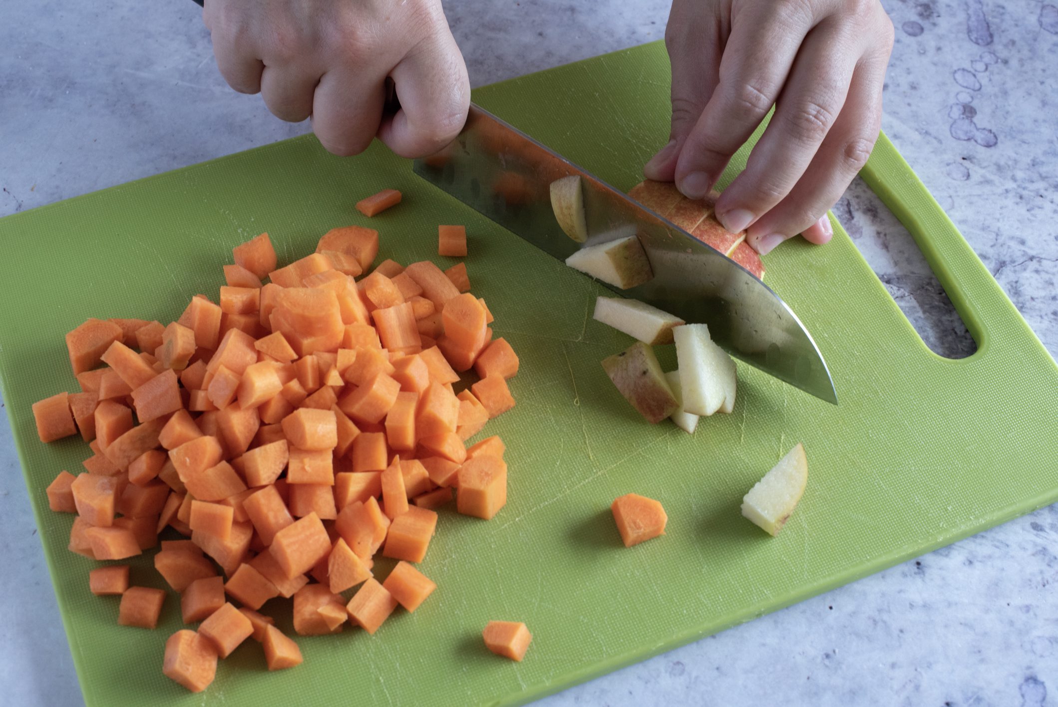 Gazpacho alle carote e latte di cocco