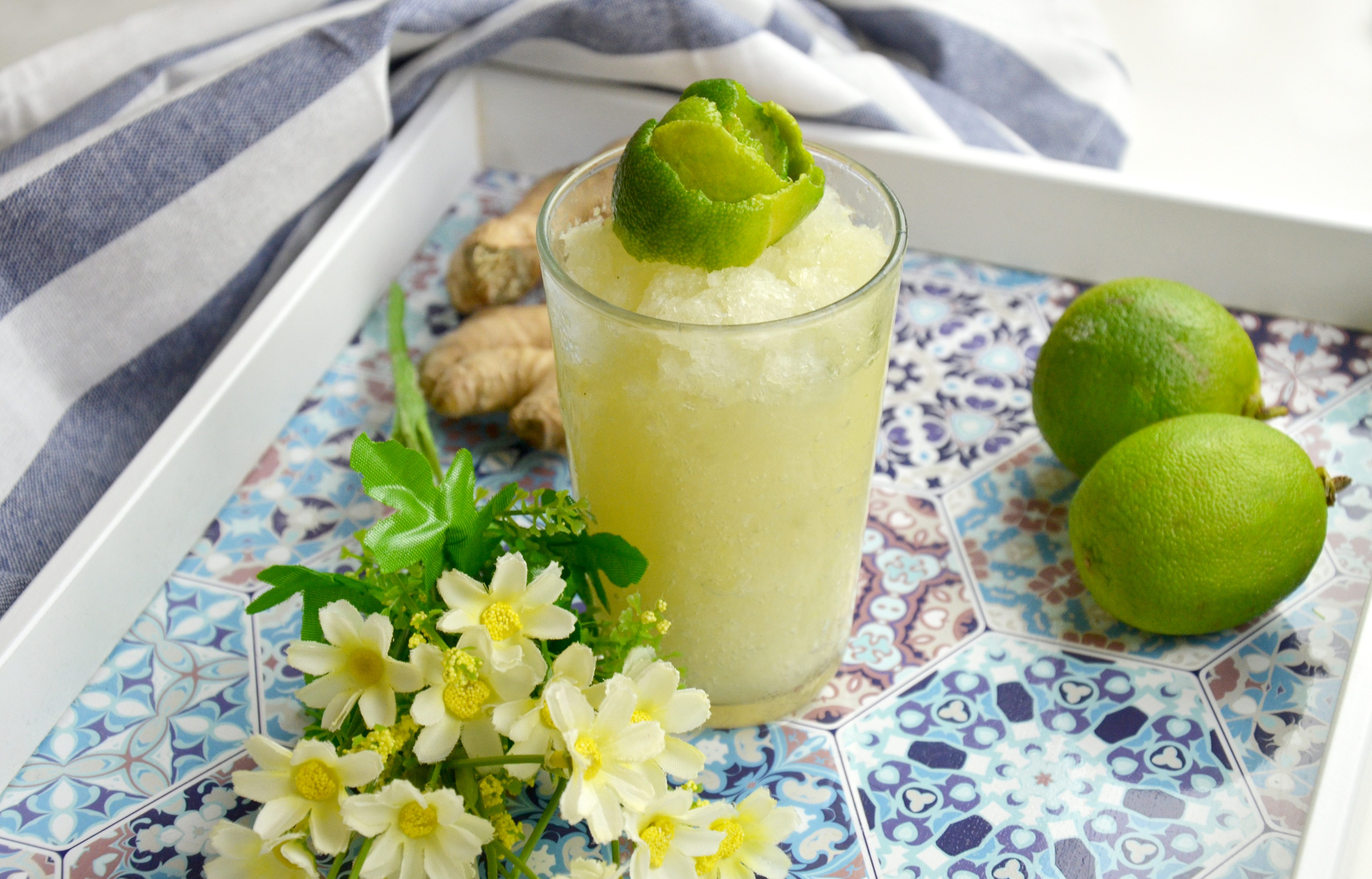 sorbetto lime e zenzero
