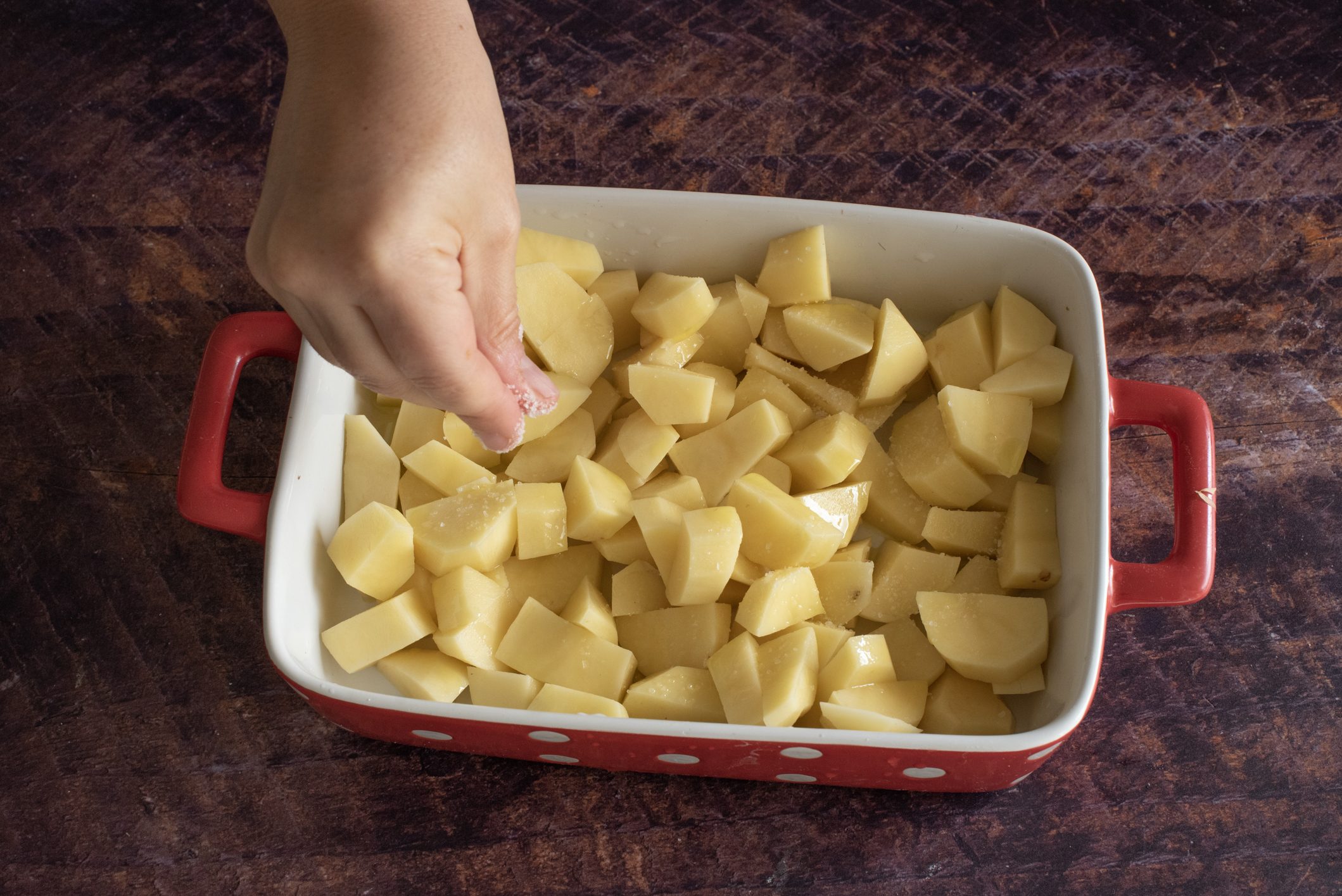 polpette e patate al forno