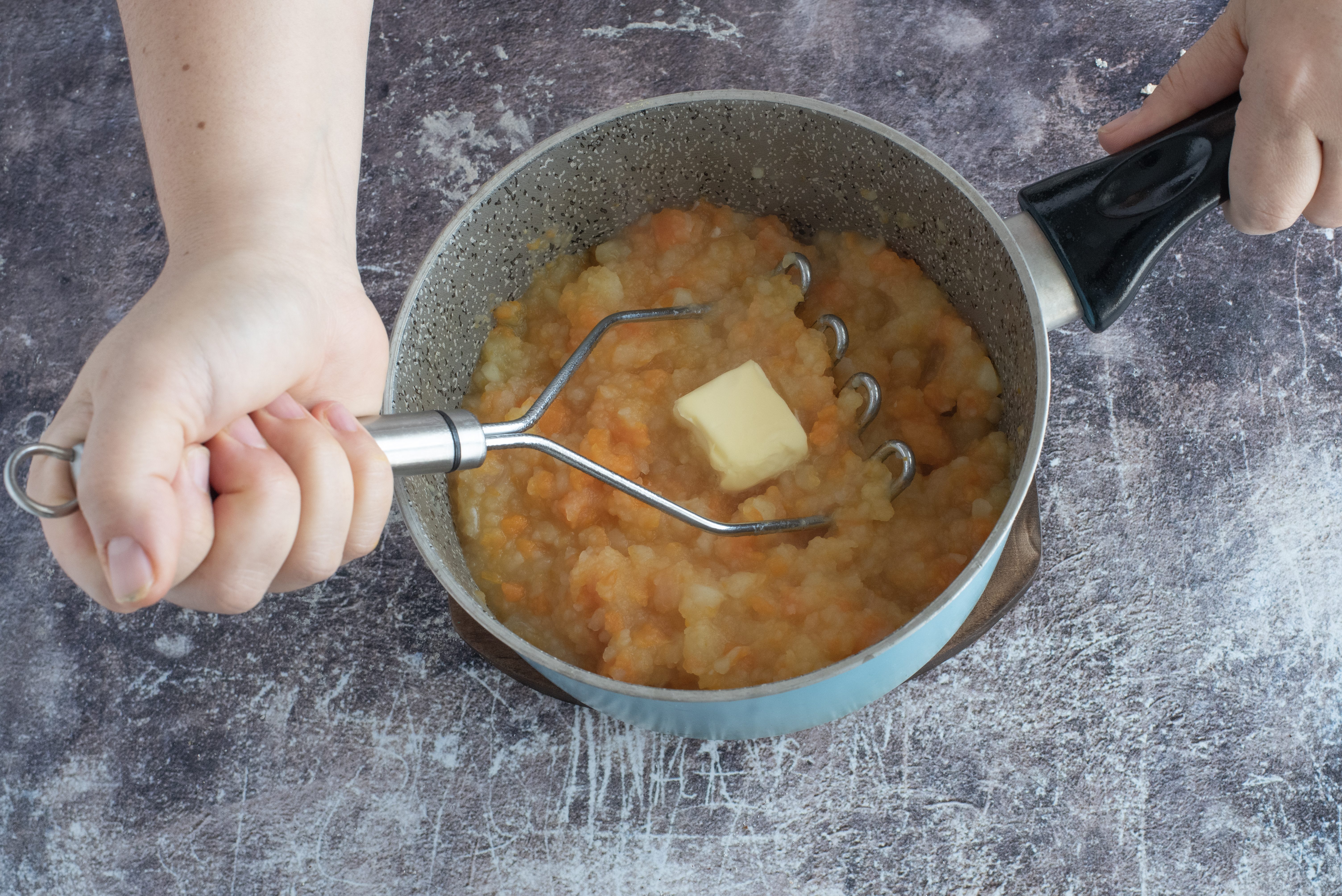 Purè di patate e carote_