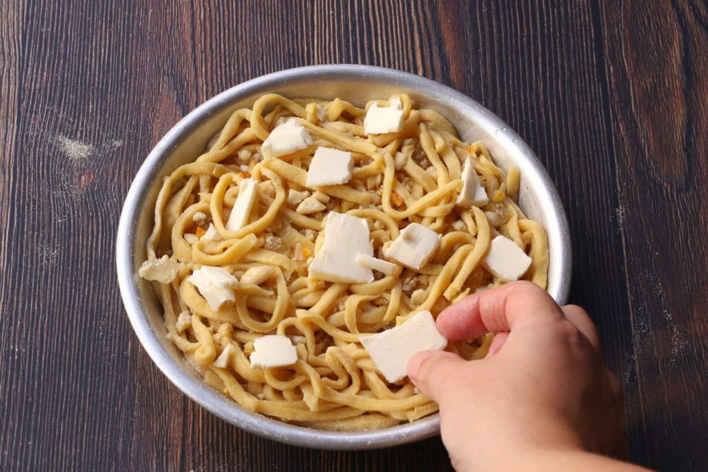cottura torta di tagliatelle