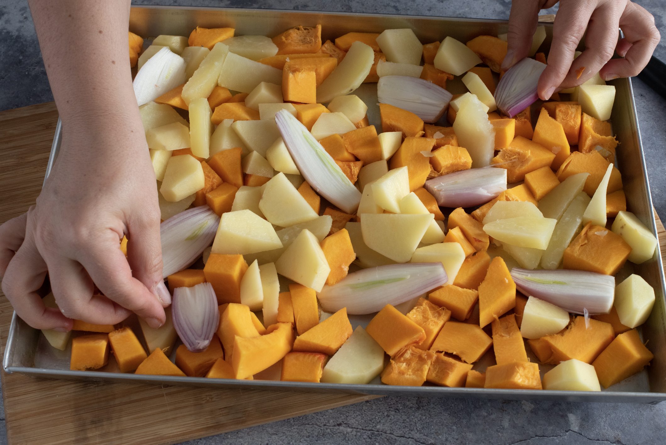 patate e zucca gratinate