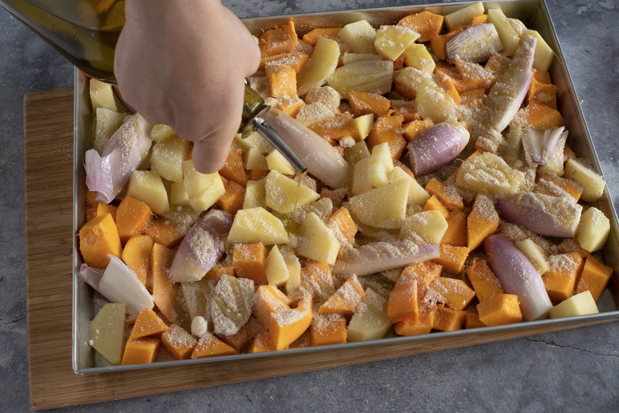 patate e zucca gratinate