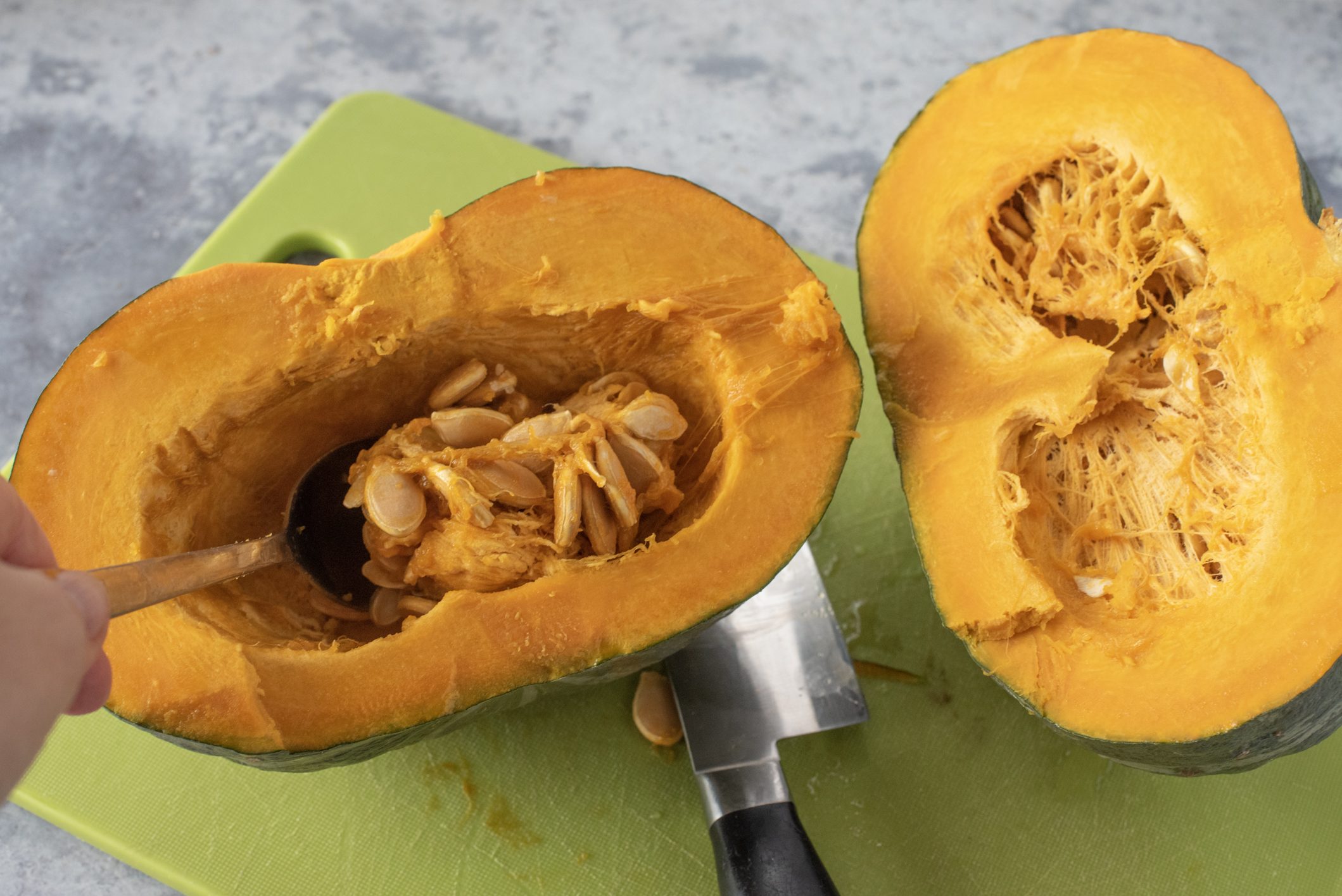 zucca gratinata con pancetta e scamorza